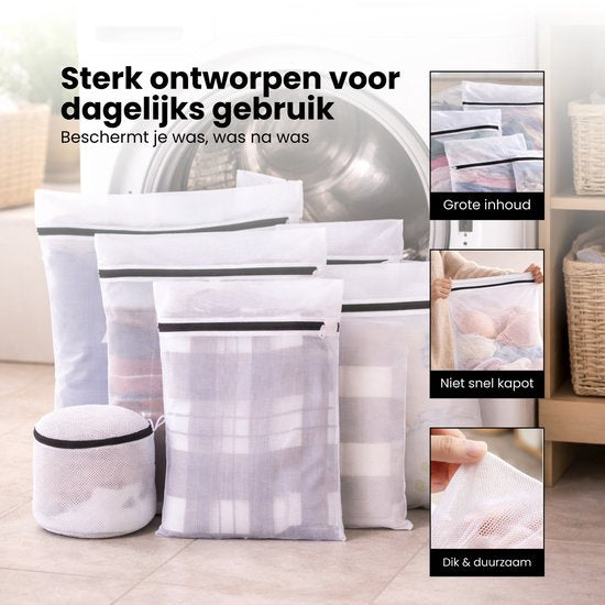 Waszakken - 7 Stuks - Wasnetten - Bescherm je Wasgoed en Wasmachine - Packing Cubes - Travel Organizer - Waszakje - Wasnetje