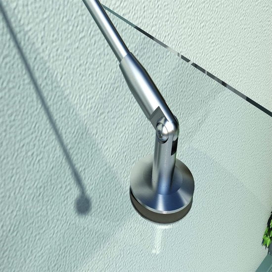 4goodz Glazen Deurluifel Gehard Glas met RVS - 200X90 cm