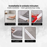 Waterkering - Siliconen - 1 Meter - Zelfklevende Kitrand - Waterdrempel - Douche dorpel