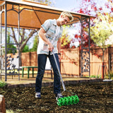 Gazonbeluchter Verticuteerder 45cm Breed met 30 Stalen Spikes -Groen