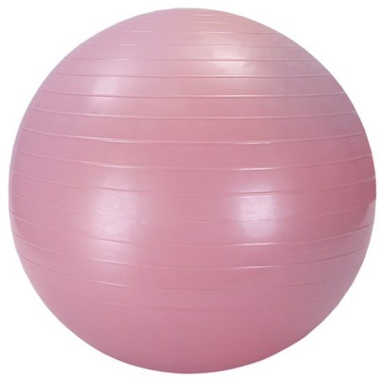 Yoga bal - Roze - inclusief pomp - Fitness bal - Zwangerschapsbal - 75 cm - Stevig & duurzaam