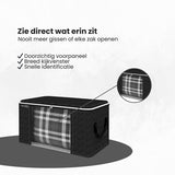 Opbergtas Kleding - 4 Stuks - Organizer voor Dekbed - Opbergzak - Opbergers voor Seizoenskleding