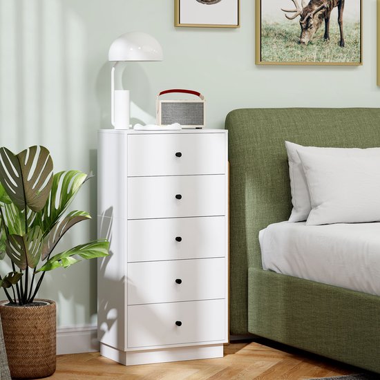 4goodz Ladenkast met 5 Laden 29 47 x 95 cm - Wit