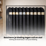 Kledinghoes - 10 stuks - 160x40 - Wit - Kledinghoezen - Kledinghoes Wit - Trouwjurkhoes - Kostumhoes
