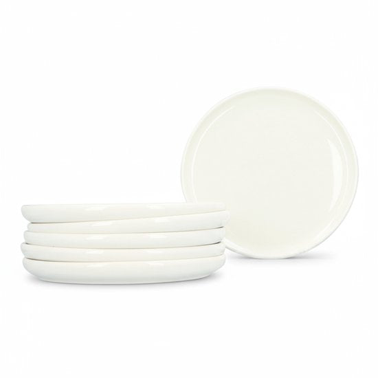 Serviesset Nora 18 delig - 6 persoons servies porselein - Wit