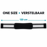 Rugband – Verstelbare Ondersteuningsband voor Onderrug – Elastische Lendenband met Klittenbandsluiting – Unisex – Tot 120 cm – Zwart
