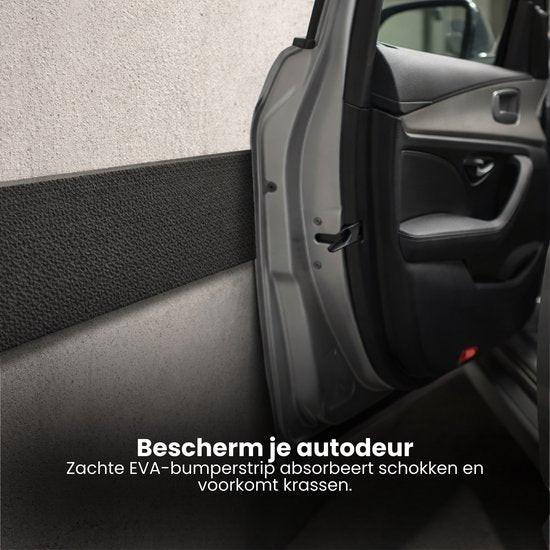 Stootstrip Muurbeschermer Garage - 200x20cm - Zelfklevend Autodeur Beschermer - Stootrand Foam - Autodeur Beschermer - Garage Stootrand