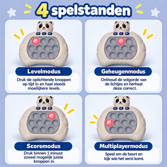 DMG Supply Pop It Game - Pop It - Pop Or Flop - Fidget Toy - Educatief Speelgoed