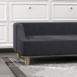Katten- en Hondenbank met houten Poten 95 x 63 x 39 cm - Donkergrijs