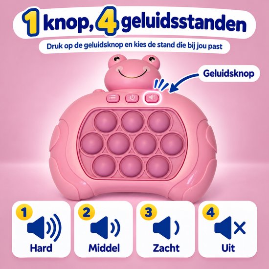 DMG Supply Pop It Game - Pop It - Pop Or Flop - Fidget Toy - Educatief Speelgoed