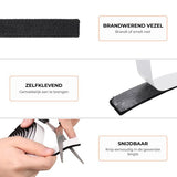 FireTech - Kamado Vilt 3,80 x 2,5cm - Extra breed - Geschikt voor Alle Kamado Barbecues - Glasvezel - Vervangingsvilt