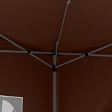 4goodz Partytent Paviljoen 2x2 m - Opvouwbaar met 4 Zijwanden en Rits - bruin