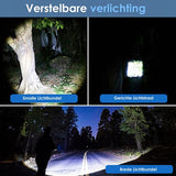 Vesfy LED Zaklamp Oplaadbaar - 10000 Lumen - 5 Lichtstanden - Militaire Zaklamp - IPX6 Waterdicht - Voor Noodpakket & Camping