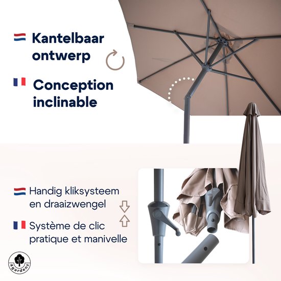 4gardenz® Parasol Kantelbaar
