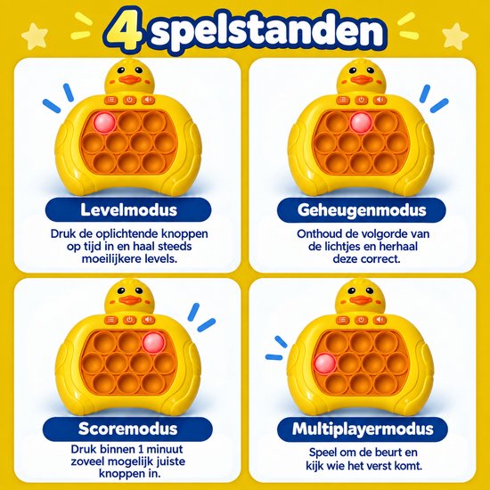 DMG Supply Pop It Game - Pop It - Pop Or Flop - Fidget Toy - Educatief Speelgoed
