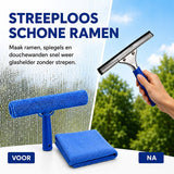 Glazenwasser set - 3-delig - Raamtrekker - Inwasser - Mircrovezeldoek - Ramenwas set - Raamwisser