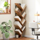 Homcom Design Boekenstandaard met 9 Niveaus - 158 cm hoog - Bruin