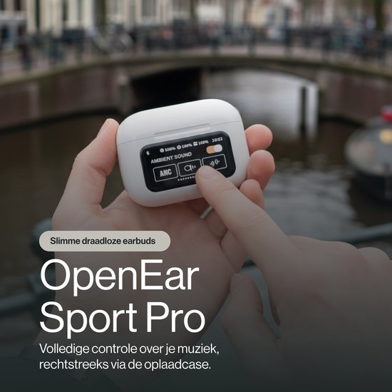 REBØNE® Oortjes Draadloos Bluetooth voor Samsung en iPhone – Draadloze Oordopjes met Touchscreen Oplaadcase – Draadloze Oortjes – Noise Cancelling Oordopjes Draadloos – Bluetooth Oortjes – Bluetooth Oordopjes – Earbuds – Earphones – Wit – Sport Pro