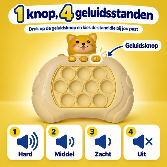 DMG Supply Pop It Game - Pop It - Pop Or Flop - Fidget Toy - Educatief Speelgoed