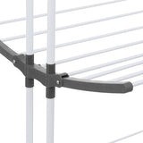 4goodz Droogrek 24 meter Inklapbaar op Wielen 62x125x174 cm - Wit