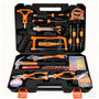 Complete Gereedschapskoffer 45-delig – Professionele Toolset met Hamer, Schroevendraaiers, Doppen & Elektrische Tester – Voor Huis, Klus & Onderhoud
