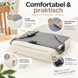 Stoelverhoger Kind – Zitverhoger voor Eetkamerstoel – 32 x 32 x 8 cm – Booster Seat met Verstelbare Riemen – Afneembare Hoes – Zitkussen voor aan Tafel