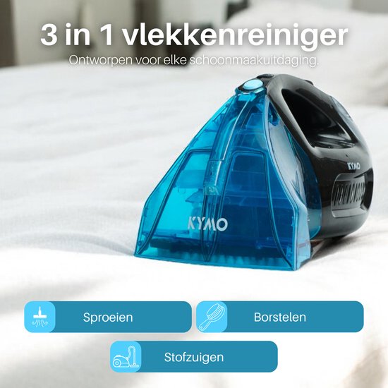 KYMO Vlekkenreiniger - Reinigingsmachine - Waterstofzuiger - Meubelreiniger - Bank reiniger