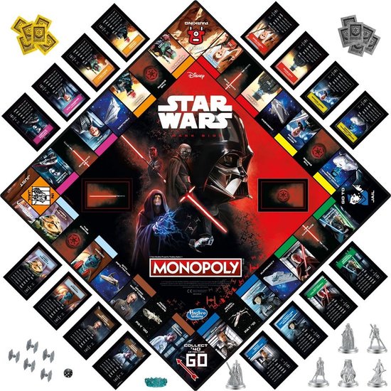 Hasbro Star Wars Bordspel Monopoly Dark Side Edition -English Version Multicolours