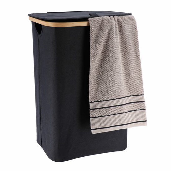 Bamboe Wasmand met Deksel - 30x40x60