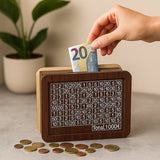 Spaarpot met €1000 Spaarchallenge – Transparante Voorzijde – Luxe Design – Motiverend Spaarhulpmiddel voor Volwassenen