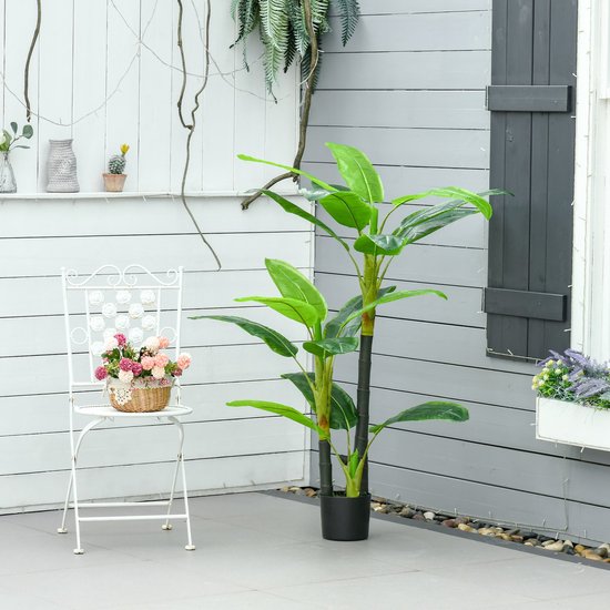 4goodz Decoratieve Kunstplant Bananenboom 150 cm
