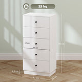 4goodz Ladenkast met 5 Laden 29 47 x 95 cm - Wit
