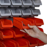 4goodz Gereedschapswand 44-dlg met Wandhouder - Rood/Grijs