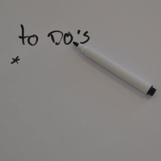 Whiteboard Folie XL Elektrostatisch (300 x 60 cm) - Whiteboard - Beschrijfbare Muurfolie - Elektrostatische Whiteboardfolie - Schoolbord Folie - Memobord Folie - Elektrostatische Folie