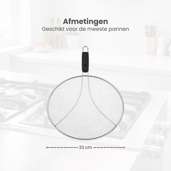 Anti Spatdeksel - Diameter - Vaatwasserbestendig - Past op de meeste pannen