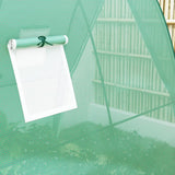 Boogvormige Kas met 2 Roldeuren, Netvensters 1,8x1,8x2 m - Groen