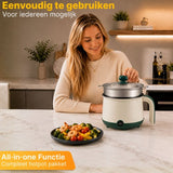 DMG Supply Noodle Pan - Wit - Elektrische Kookpan - Hotpot - Noodle Kom - 1,8 L - Multicooker