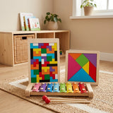 - Tangram - Houten speelgoed - 3 - Educatief - Vanaf 3 Jaar