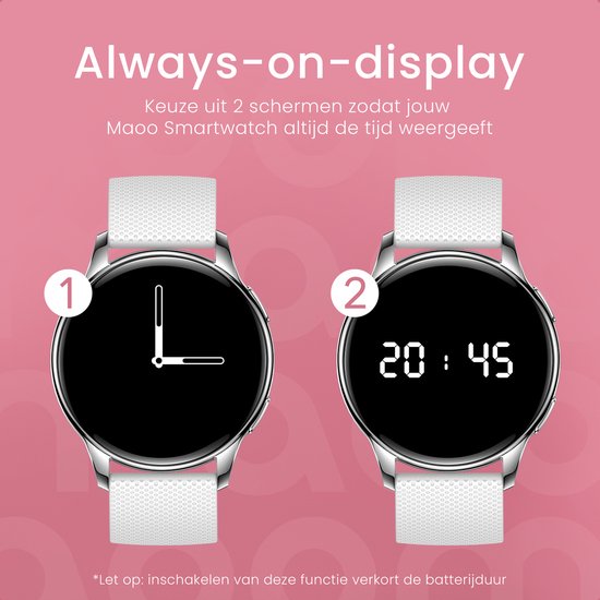 Maoo Ventura - Premium AMOLED Smartwatch Dames