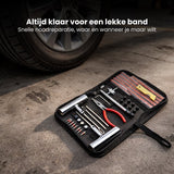 Bandenreparatieset Auto & Motor – Tubeless Banden Reparatie Kit – Complete Set met Pluggen, Gereedschap & Opbergtas – Noodreparatie Autoband