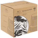 4goodz porseleinen servies 6 persoons 18 delig - Palm