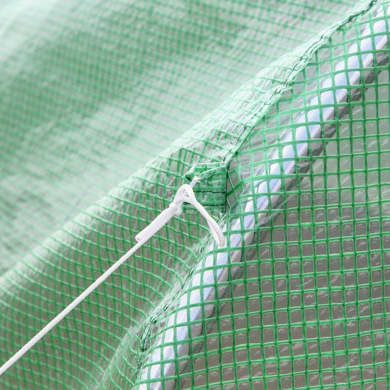 4goodz Foliekas 3x2x2 m tunnel inloopkas kweektent 6 ramen - Groen