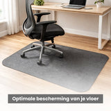 Bureaustoelmat 120 x 90 cm – Vloerbeschermer voor Bureaustoel – Stoelmat Bureau – Antislip Bureaustoel Mat voor Harde Vloeren – Krasbestendige Vloermat Kantoor & Thuiswerkplek