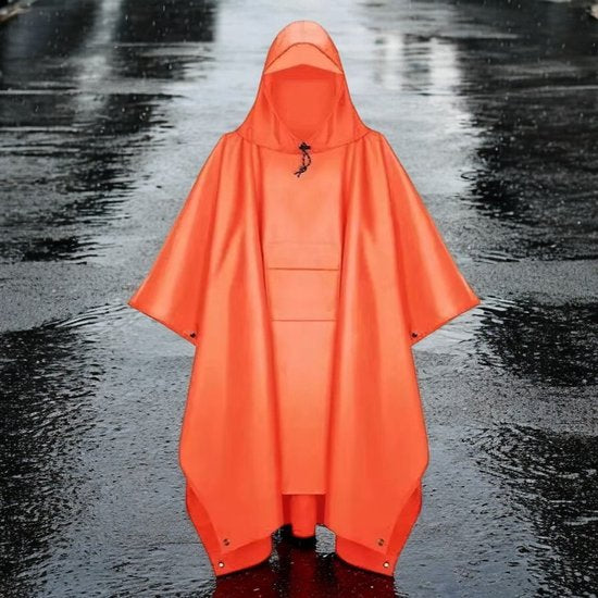 Poncho - One Fits All - Fietsponcho Fiets - Reflecterende strips - Dames & Heren - Waterdicht