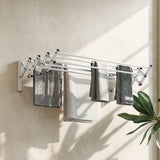 4goodz Wanddroogrek Ruimtebesparend Droogrek van Aluminium
