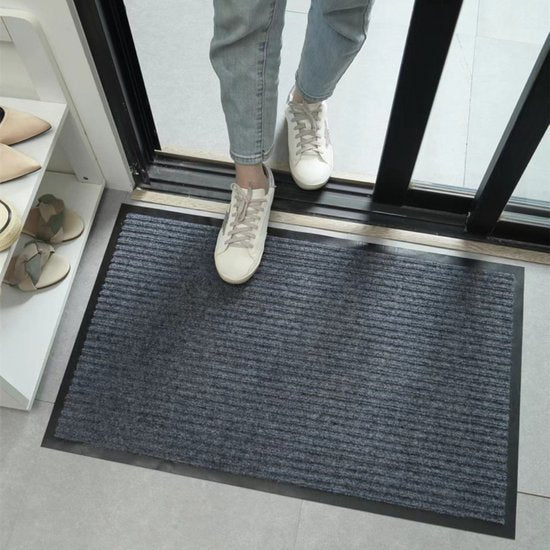 AKSA Home® Deurmat binnen - Droogloopmat voor binnen - 60 x 90 cm - Grijs