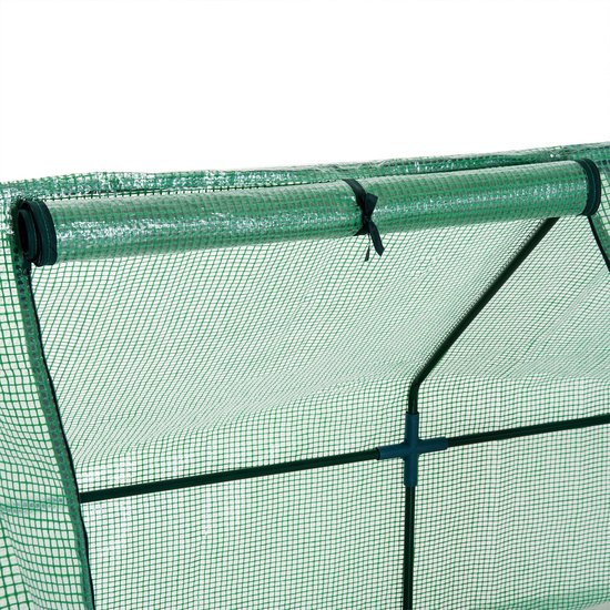 4goodz Kweekkas met Raam 270x90x90 cm - foliekas van staal 01-0469