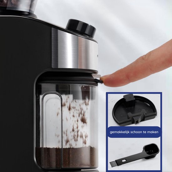 Safecourt Kitchen Koffiemolen Deluxe - Elektrische koffiemolen - Koffiebonen maler - Zwart