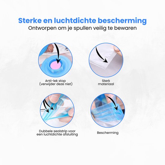 Opbergzakken 6 stuks - XL - Opbergzakken - XL - 6 - Inclusief
