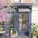 4goodz Deurluifel Afdak 96x103x27 cm met UV-, Regen- en Zonbescherming